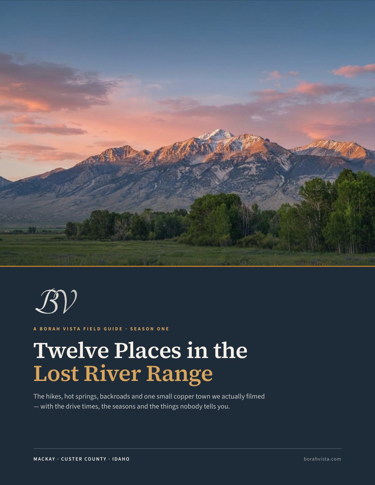 Cover of Twelve Places in the Lost River Range